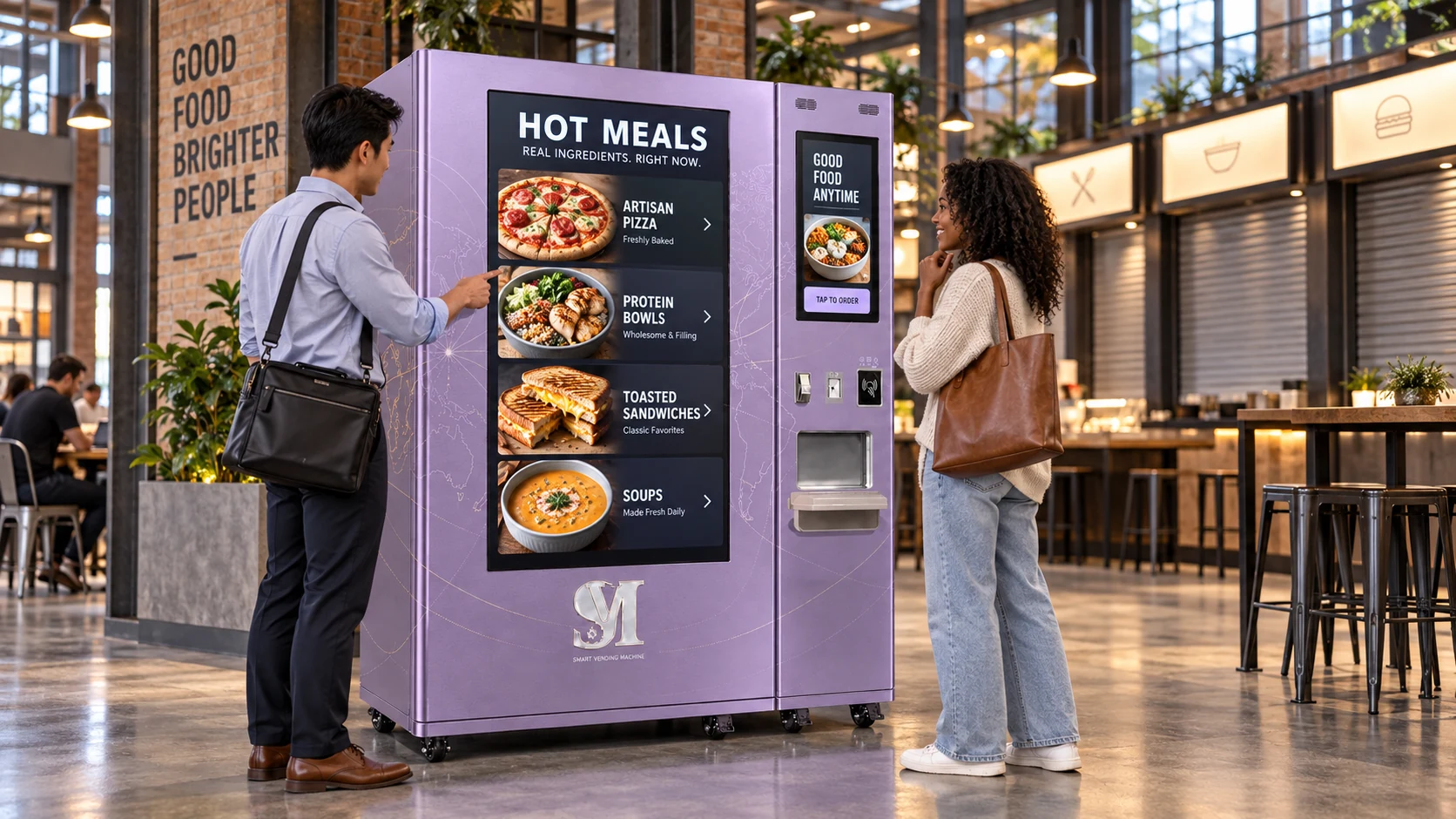 Food Halls and Commercial environment with an SVM hot food station